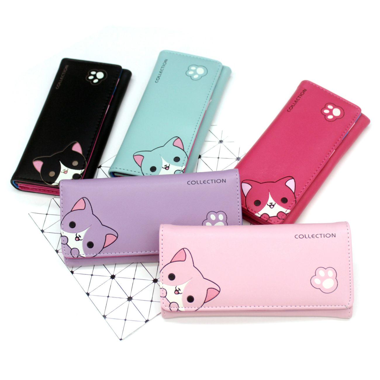 Wallet Girls Japanese and Korean Student Cartoon Wallet Girls Hold Wallets Thin Wallet