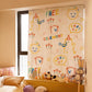 Girly Wind Curtain Comic Curtain Dormitory Rental House Blackout Curtain Velcro Self-adhesive Curtain