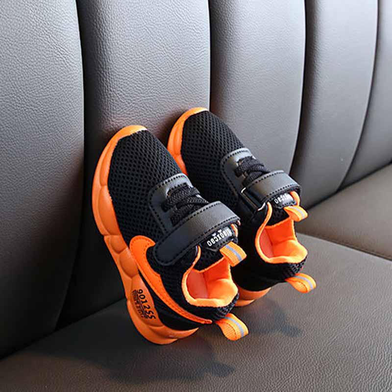 21-30 Child Low-top Mesh Sneakers Parents Kids Breathable Basketball Shoes Lightweight Running Shoes Wear-resistant Deodorant Girl Shoes