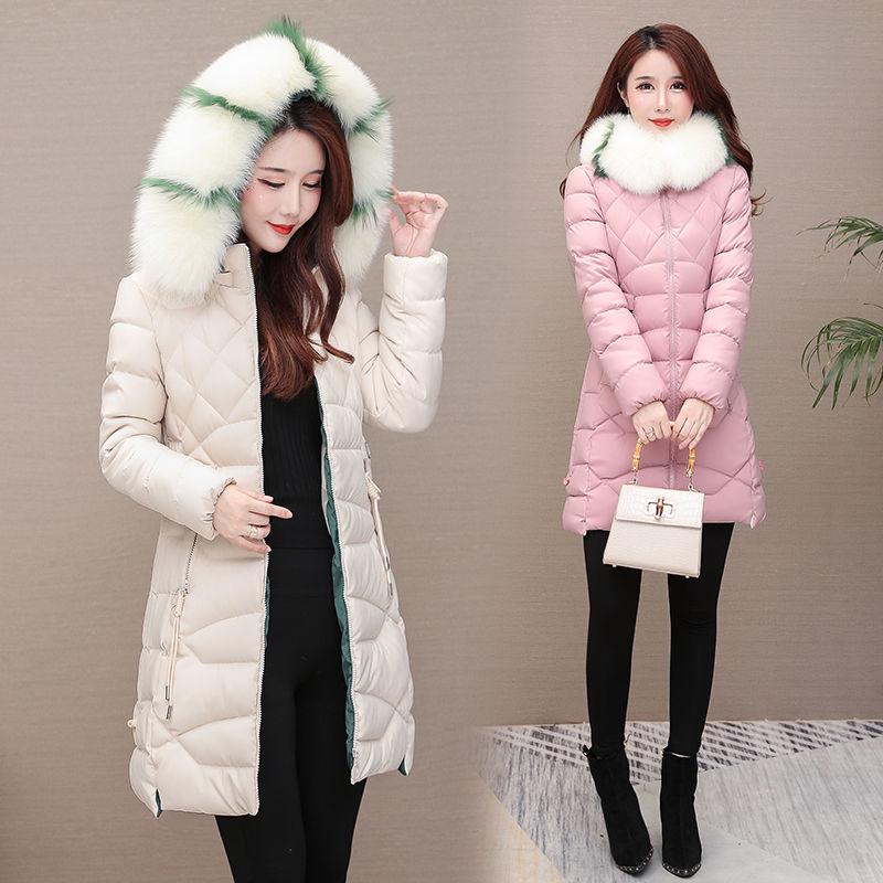 Warm Jacket Fashion Large Size Down Jacket Winter Woman's Cotton Clothing Woman's Winter Long Sleeve