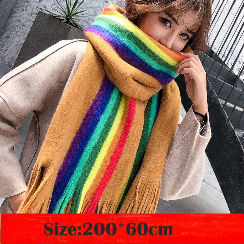 Cotton Scarf Women Winter Linen + Cotton Pashmina Scarf Solid Multi-purpose All-match Shawl Long Scarf