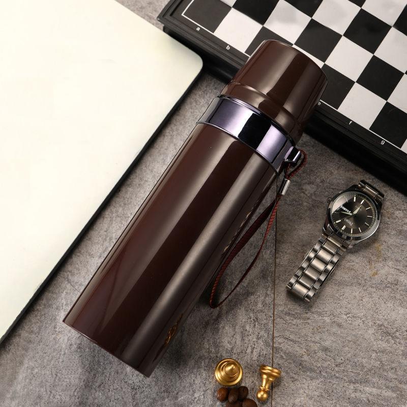 0.5/0.75L/1L Vacuum Flask Stainless Steel Outdoor Sports Kettle Coffee Tea Water Bottle Milk Insulation Pot