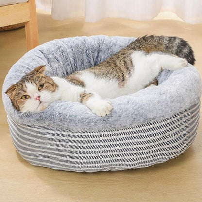 Warm winter cat litter semi-enclosed dogs litter house villa cat bed deep sleep kennel Dog Bed Mat Plush Soft Warm Pets Nest Cushion Sleeping Sofa