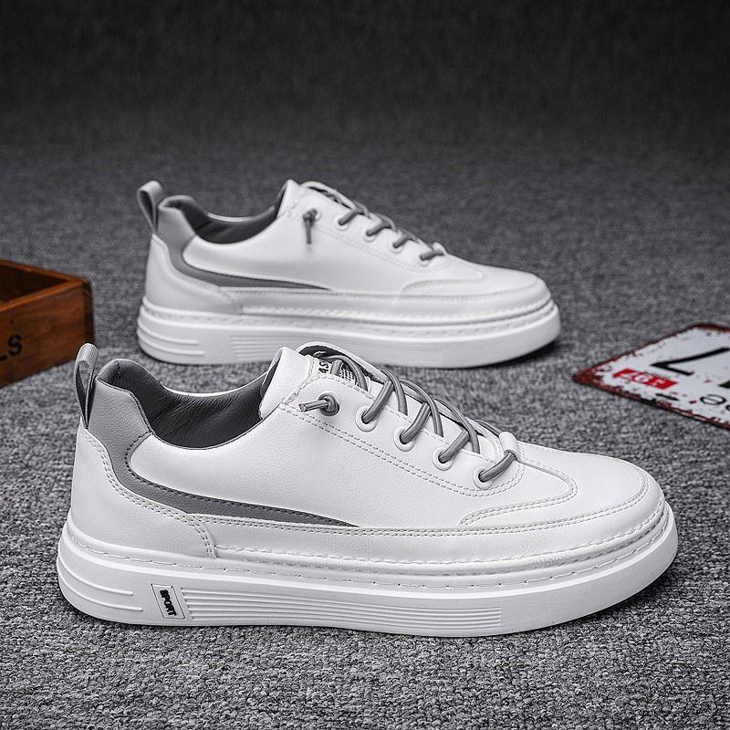 Men's Shoes Spring Shoes Korean Trend Leather Shoes Men's Sports Shoes White Summer Casual Shoes