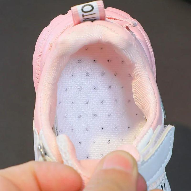 Children's Shoes Summer Girls Princess Breathable Net Shoes Boys Sports Shoes Student Running Shoes