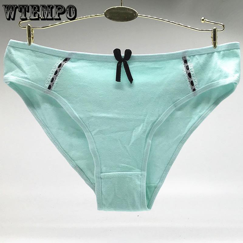 WTEMPO 6 Pcs/Lot Brand Ladies Underwear Women Panties Cotton Sexy Briefs Female Intimate Lingerie