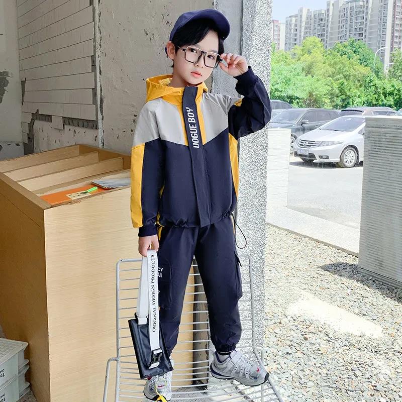 Children's Clothing Boy Suit 2021 Spring and Autumn Children's Jacket Little Boy Two-piece Suit