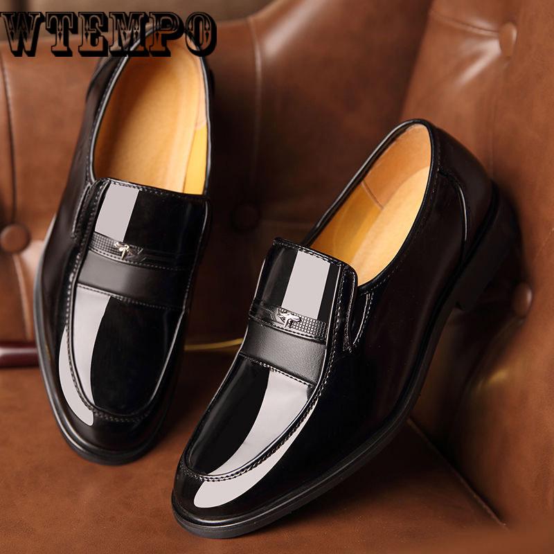 Breathable casual shoes comfortable bright leather shoes men's shoes summer suit shoes shoes