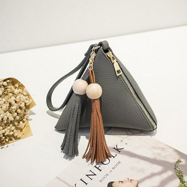 Wobag Mini Triangle Women Clutch Purse Hand Bag Wristlets Strap Small Women Bag Lady Clutches Casual