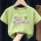 Summer Kids Cute Printing T Shirts Short Sleeve Tops Korean Style O-neck Loose T Shirts For Children Girls