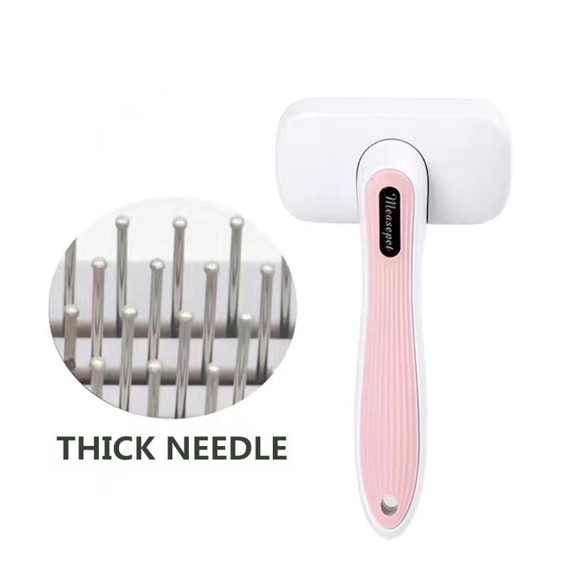 Pet Dog Comb Long Hair Dog Cat Grooming Comb Teddy Golden Retriever Husky Dog Matted Hair Remover Comb Large Dog Combing  Medium Pin Massabe Comb