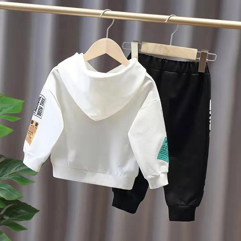 Boys' Autumn Suits Women's 2021 Spring and Autumn Sweaters Small and Medium-sized Children's Boys Clothes