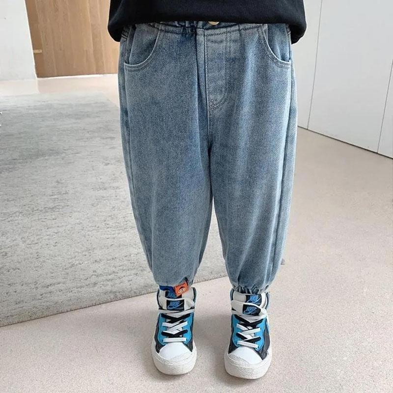 Children's Spring and Autumn Loose Jeans Trousers Children's Clothing Spring and Autumn Clothes Boys and Girls Casual Pants