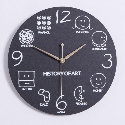 Living Room Creative Wall Clock Function Formula Cartoon Clocks Children's Room Decoration Clock Table