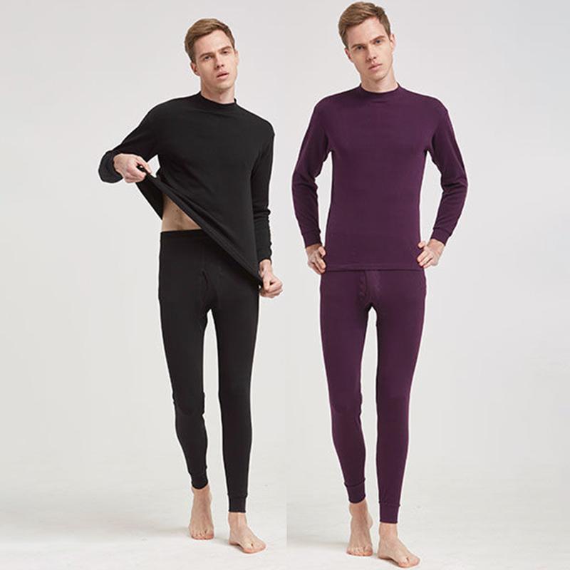 Men Winter Thermal Underwear Male Autumn Clothes Tight Suit Thicken Windproof Long Sleeve High Elasticity Slim Wearable Versatile Spring Pajamas