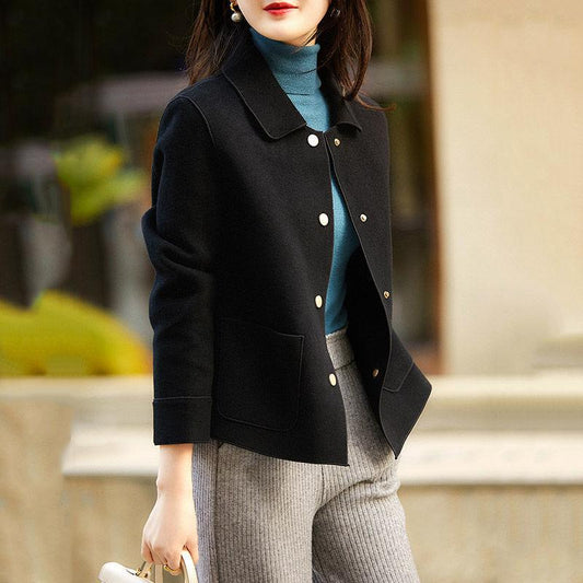 Lapel Short Jacket Women's 2021 Spring and Autumn Temperament Fashion Loose All-match Blouse