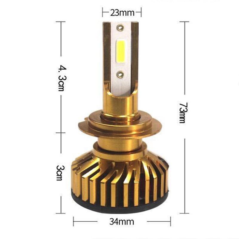 1Pc No Modification Car Led Bulb H1 H7 H4 H8 H9 H3 Led Headlight H11 Super Bright Spotlight Far and Near Light Headlight