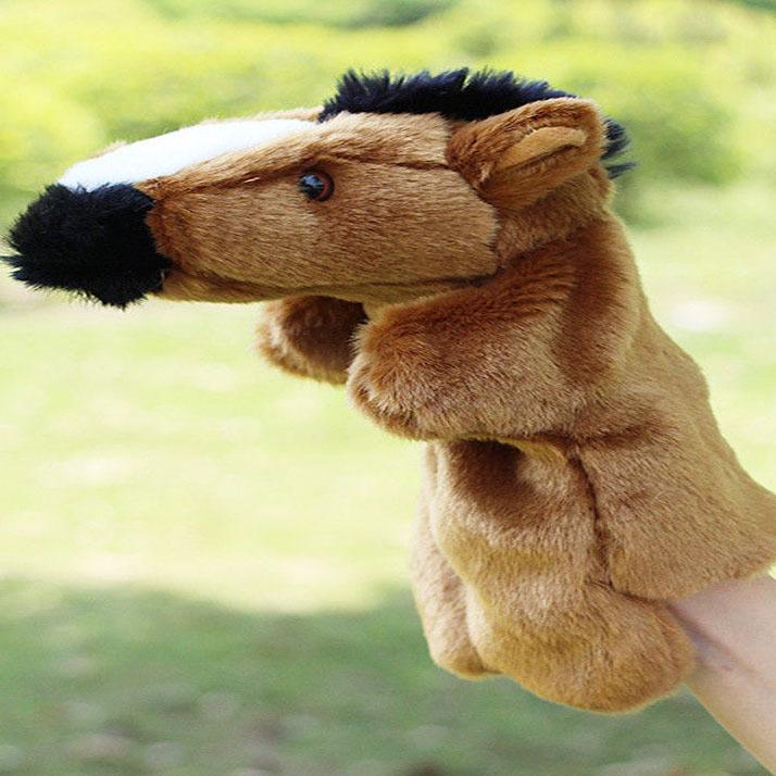 Lovely Delicate Baby Child Little Animal Glove Puppet Finger Sack Plush Toy Parent Child Interactive Glove Doll