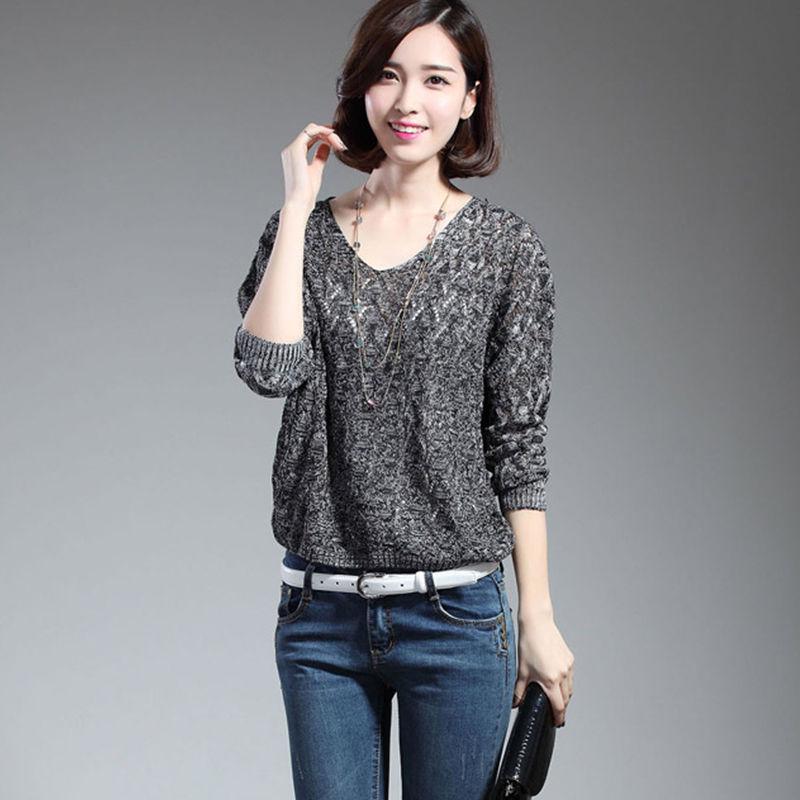 Wild Long Sleeve High Collar Sweater Knitting Sweater Women's Autumn and Winter Bottoming Shirt