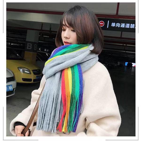 Shawl scarf Long section scarf Birthday present Winter warm scarf Christmas gift Woman Trend Wild