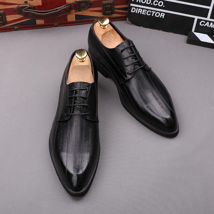 Leather Men's Shoes British Business Suit Men's Shoes Leather Wedding Shoes Men Dress Shoes for Men