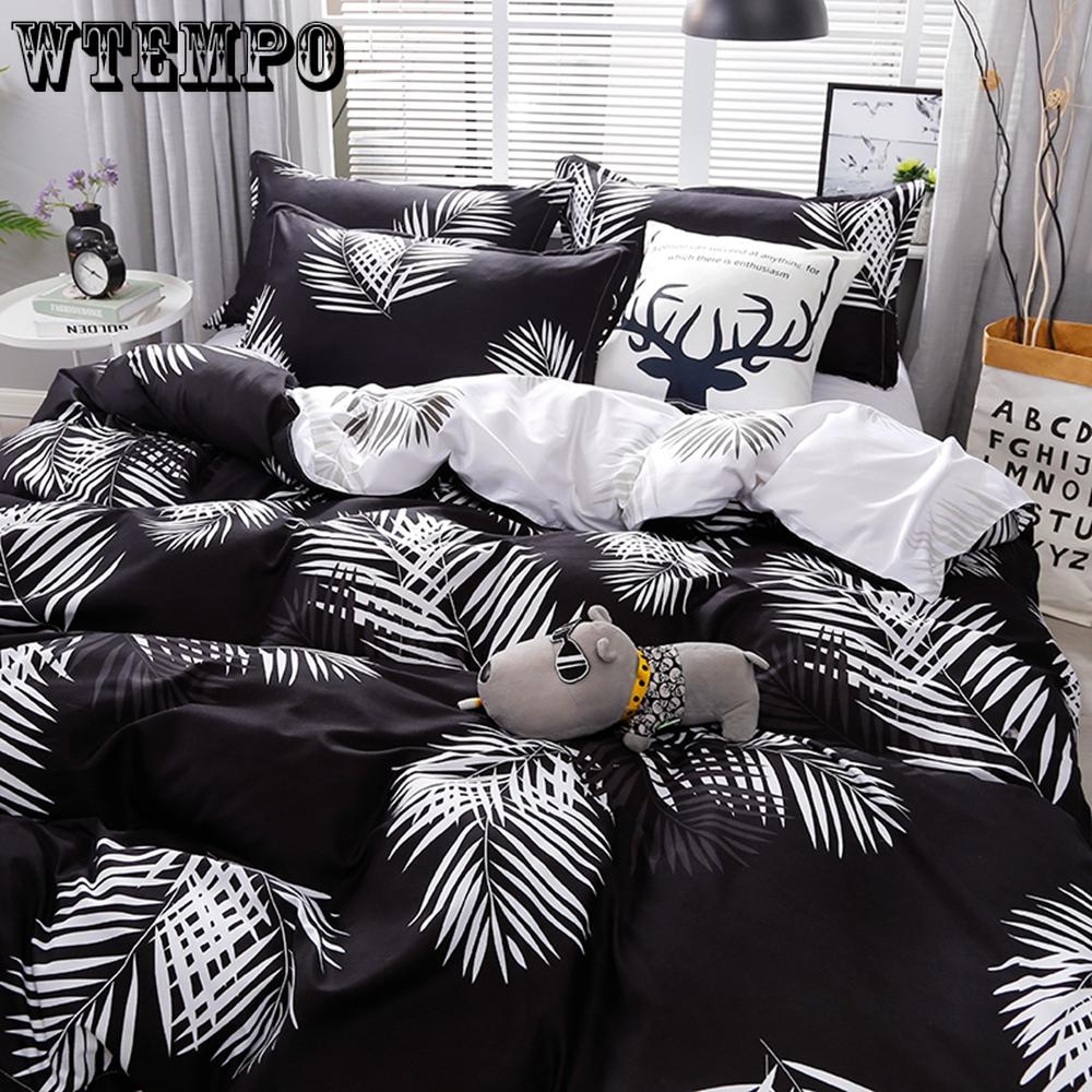 Pillowcase Luxury Bedding Set 2/3Pcs Soft Cover Comfort Duvet Cover Twin Queen King Size