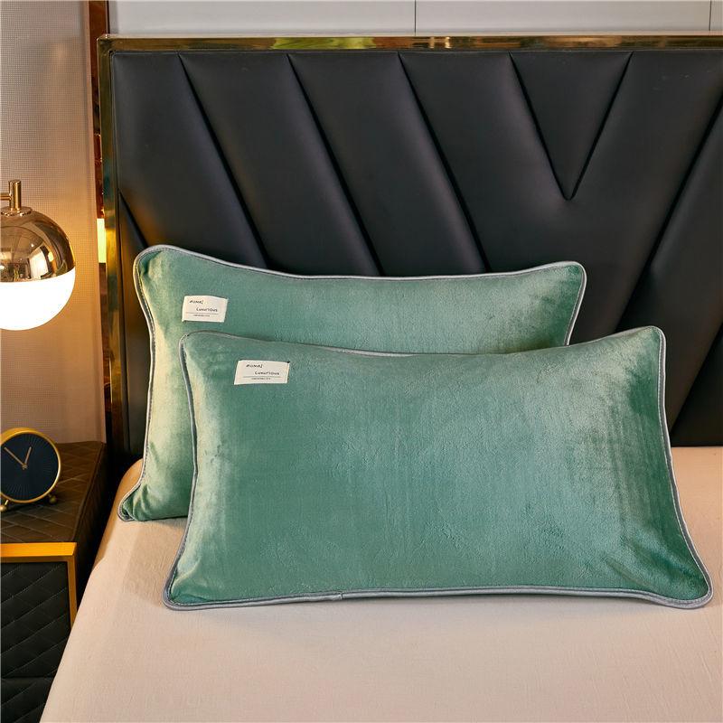 Thick Mink Velvet Pillowcase Milk Velvet Student Dormitory Flannel Pillowcase Bedding