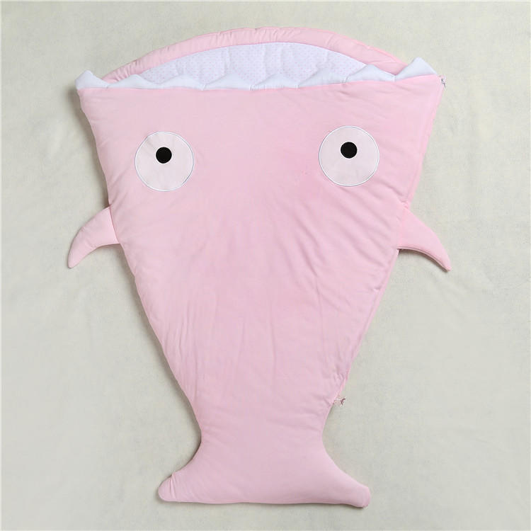 6 Colors Baby Sleeping Bag Cute Cartoon Shark Babies Sleep Bag Soft Thick Blanket Shark Babies Newborn Infant Kids Warm Swaddle