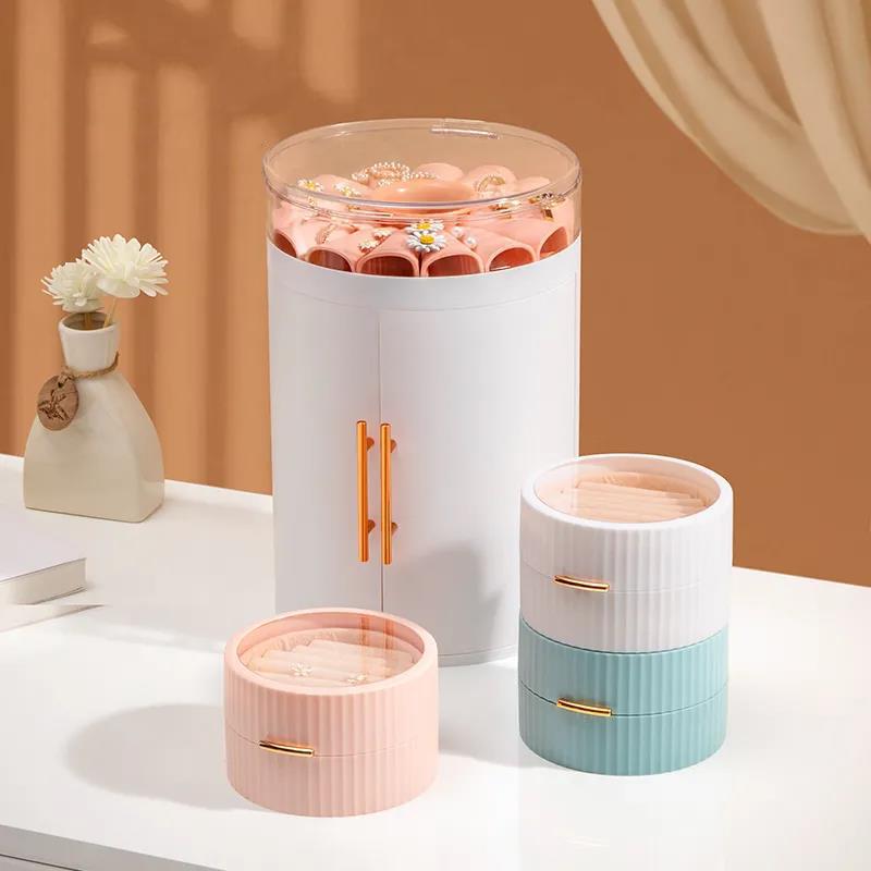 Jewelry Storage Box Household Large Capacity Jewelry Display Stand Earring Storage Artifact Earring Necklace Jewelry Jewelry Box