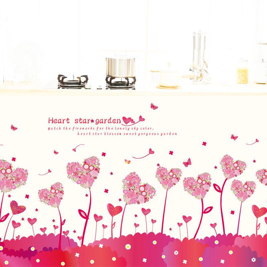 Heart Star Garden Baseboard Wall Sticker Waistline Corner Wall Sticker Decorative Sticker Waterproof