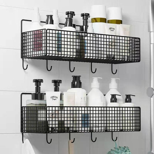 Bathroom Racks Bathroom Wall-mounted Hand-washing Sink Wall Storage Shelf Toilet Kitchen Wall-mounted Storage Rack Towel Rack Storage Holders