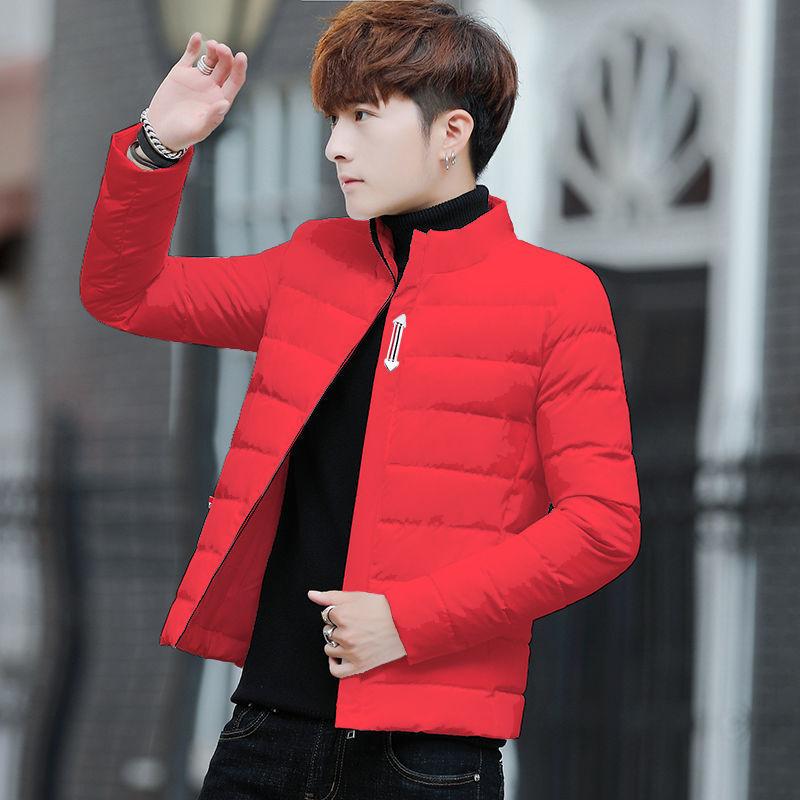 Winter Jacket Men's Short Korean Version Plus Size Thick Warm Down Padded Jacket