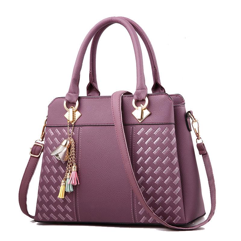 Patent leather bag Big capacity Woman bag European and American style Shoulder Handbag Trendy wild