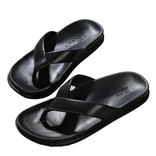 Flip-flops Women's Summer Outdoor Slippers Men's Sandals Non-slip Beach Shoes Outdoor Pinch Sandals Couple Models