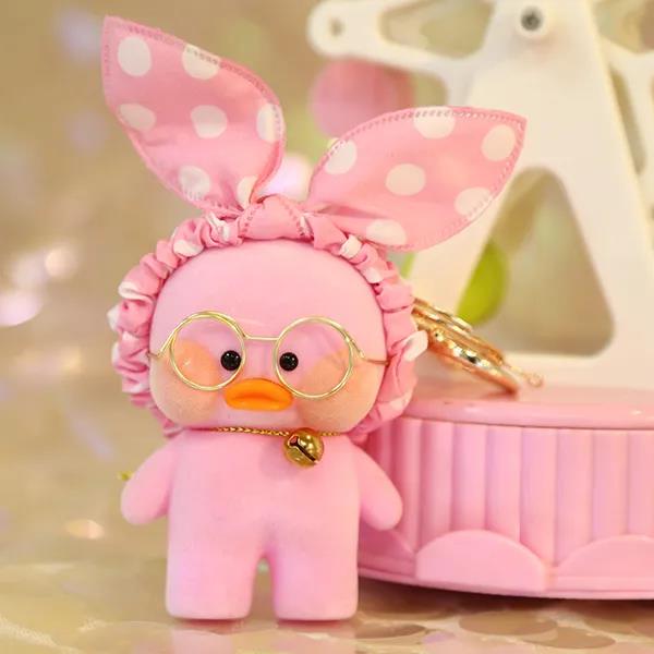 Cute Little Yellow Duck Dolls Lovely Creative Duck Keychain Mini Plush Toy Pendant Casual Small Objects Children's Gifts