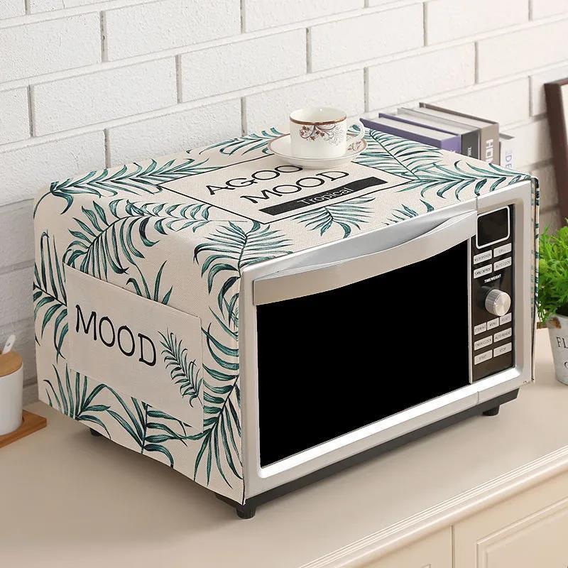 Microwave Oven Cover Cover Oil-proof Dust-proof Cloth Universal Cover Towel Oven Household Cotton and Linen Cover