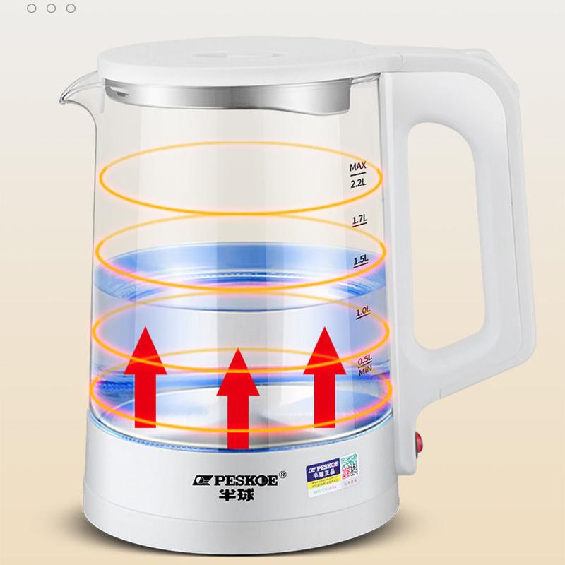 Thickened Glass Kettle Heat Preservation Integrated Household Glass Health Teapot Automatic Power-off Kettle