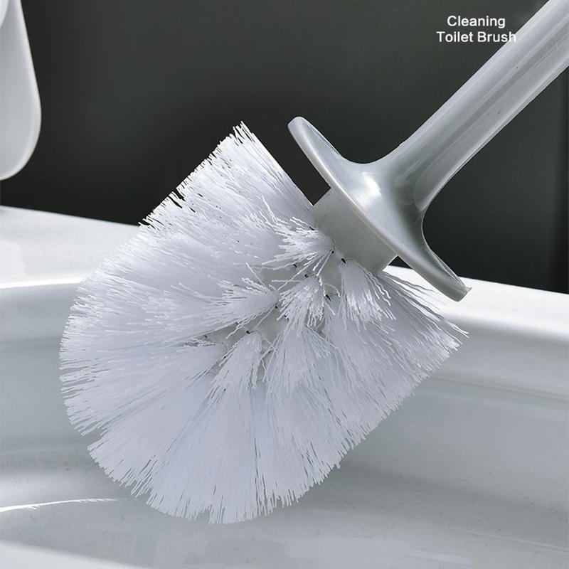 Household Toilet Brush Set Creative Free Punching Bathroom Washing Toilet Brush Long Handle No Dead Corner Cleaning Brush