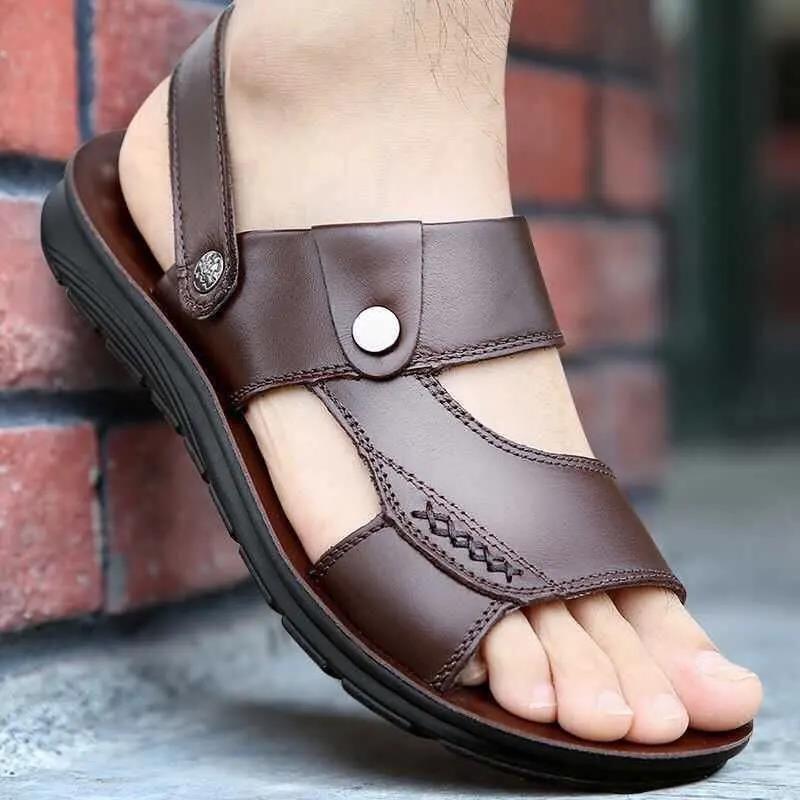 Beach Shoes Summer Men's Sandals and Slippers Summer Soft-soled Men's Breathable Men's Sandals