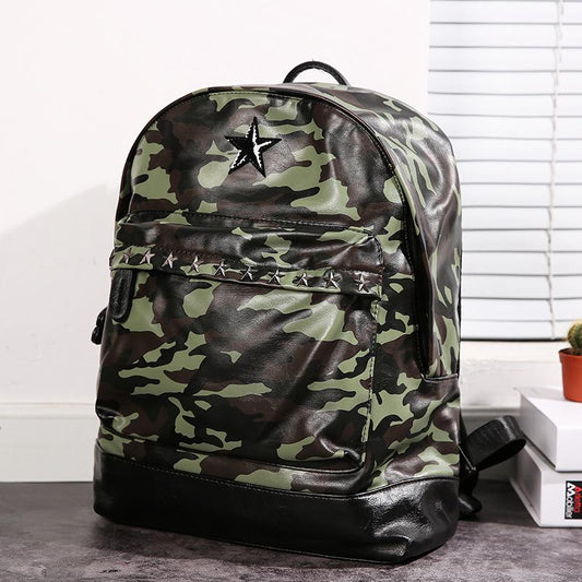 Camouflage Backpack Men Large Capacity Waterproof Student Computer Outdoor Sports Travel Bag