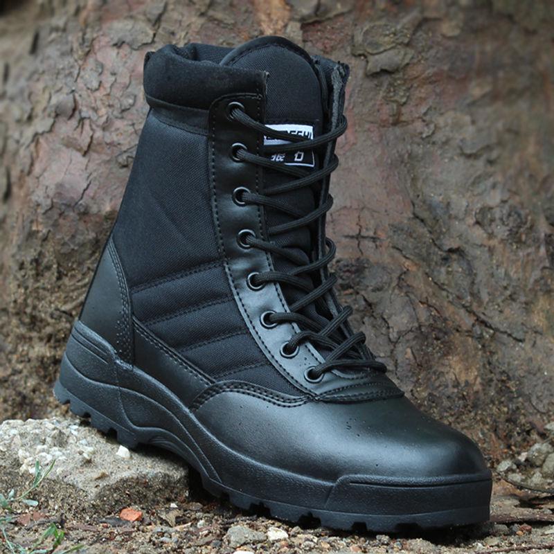 Combat Boots Military Boots Autumn and Winter Outdoor Non-slip Shock Boots Men's Boots Large Size