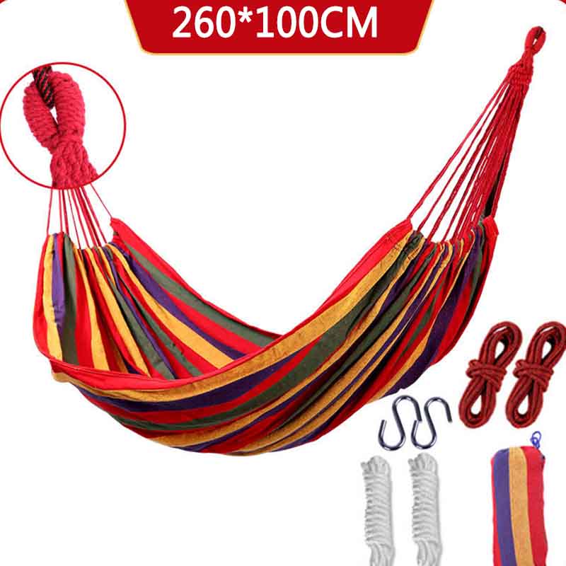 Hammock Outdoor Swing Adult Thickened Canvas Camping Leisure Single Double Dormitory Indoor Hanging Chair