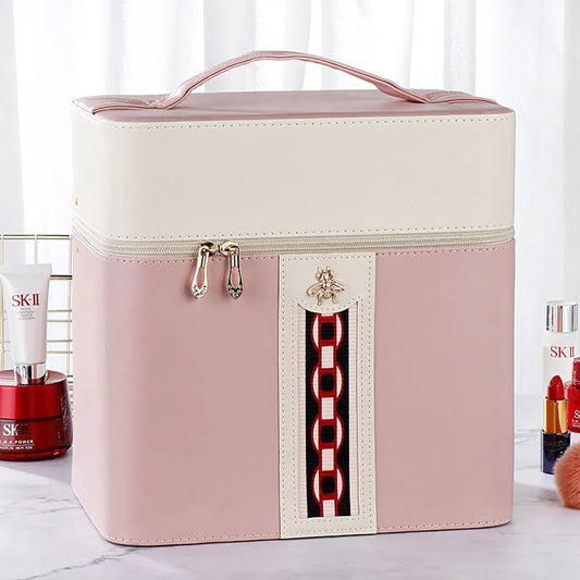 Cosmetic Bag Large-capacity Portable Multi-functional Cosmetic Box Home Desktop Multi-layer Cosmetic Storage Box