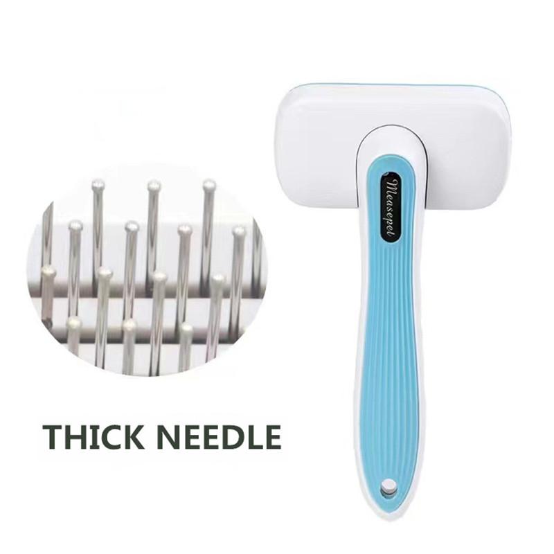 Pet Dog Comb Long Hair Dog Cat Grooming Comb Teddy Golden Retriever Husky Dog Matted Hair Remover Comb Large Dog Combing  Medium Pin Massabe Comb