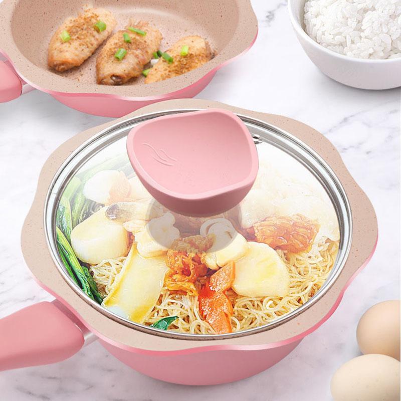 Complementary Food Pot Baby Children's Pot Frying Boiling and Stewing Maifan Stone Non-stick Pot Dormitory Instant Noodle Pot