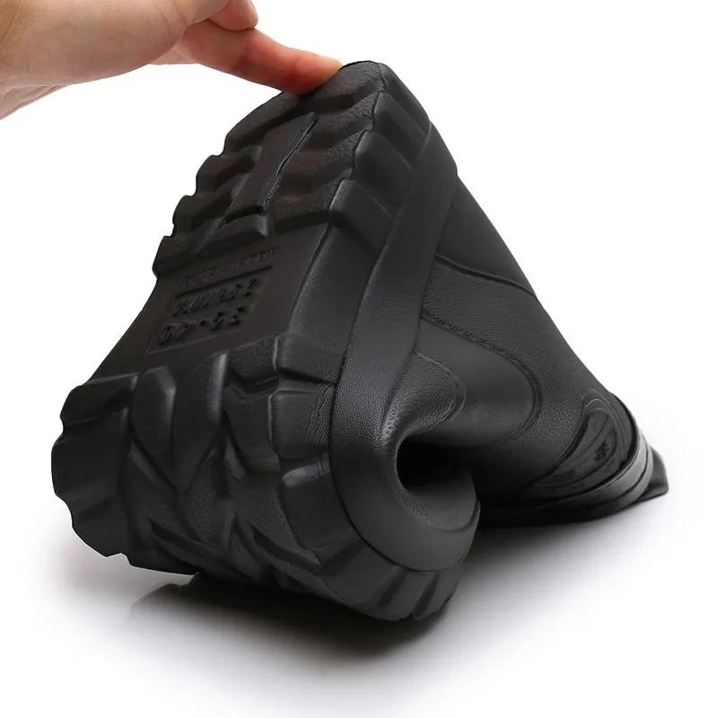 Ultra-light Foam Rain Boots Plus Velvet High-top Snow Boots Waterproof Food Boots One-piece Thickened Non-slip Water Shoes