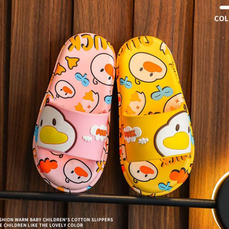 Children's Sandals  Slippers Summer Boys Girls Non-slip Soft Bottom Kids Bathroom Bath Cartoon Household Baby Slippers