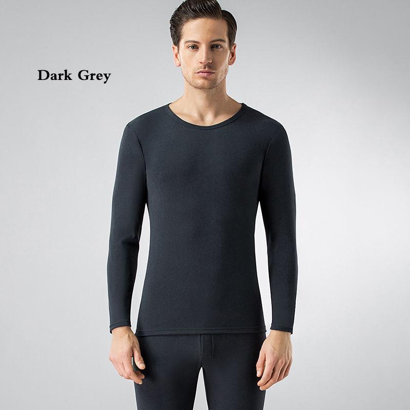 Men Winter Thermal Underwear O-neck Male Autumn Tight Suit Thicken Windproof Comfortable Soft Lining Long Sleeve High Elasticity Slim Spring Pajamas