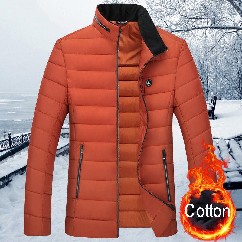 Trend Leisure Men's clothes Winter Medium and long section Cotton clothing Large size Down jacket