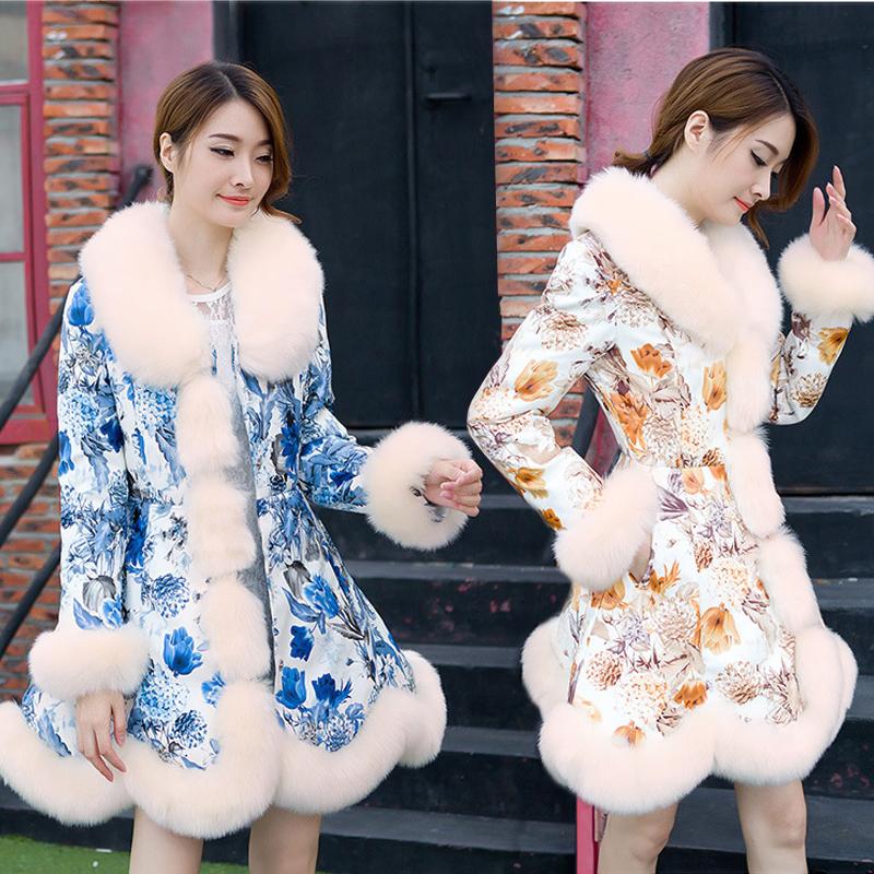 Winter Fashion Fox Fur Grass Woman Coat Plush Thickening Medium Length Women's Leather Coat Medium Length Plush Thin Rabbit Hair Coat Plus Size